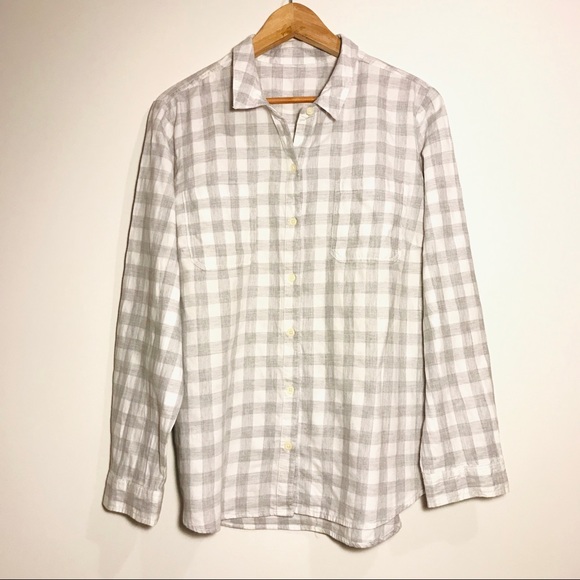 Boho Vintage Crochet Doily Checkered Plaid Flannel - Picture 5 of 8